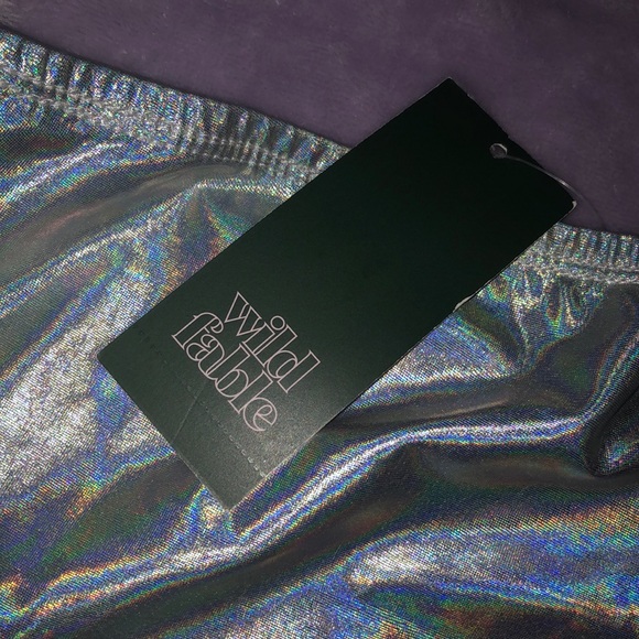 NWT Holographic Wild Fable Tube Top - Picture 3 of 7